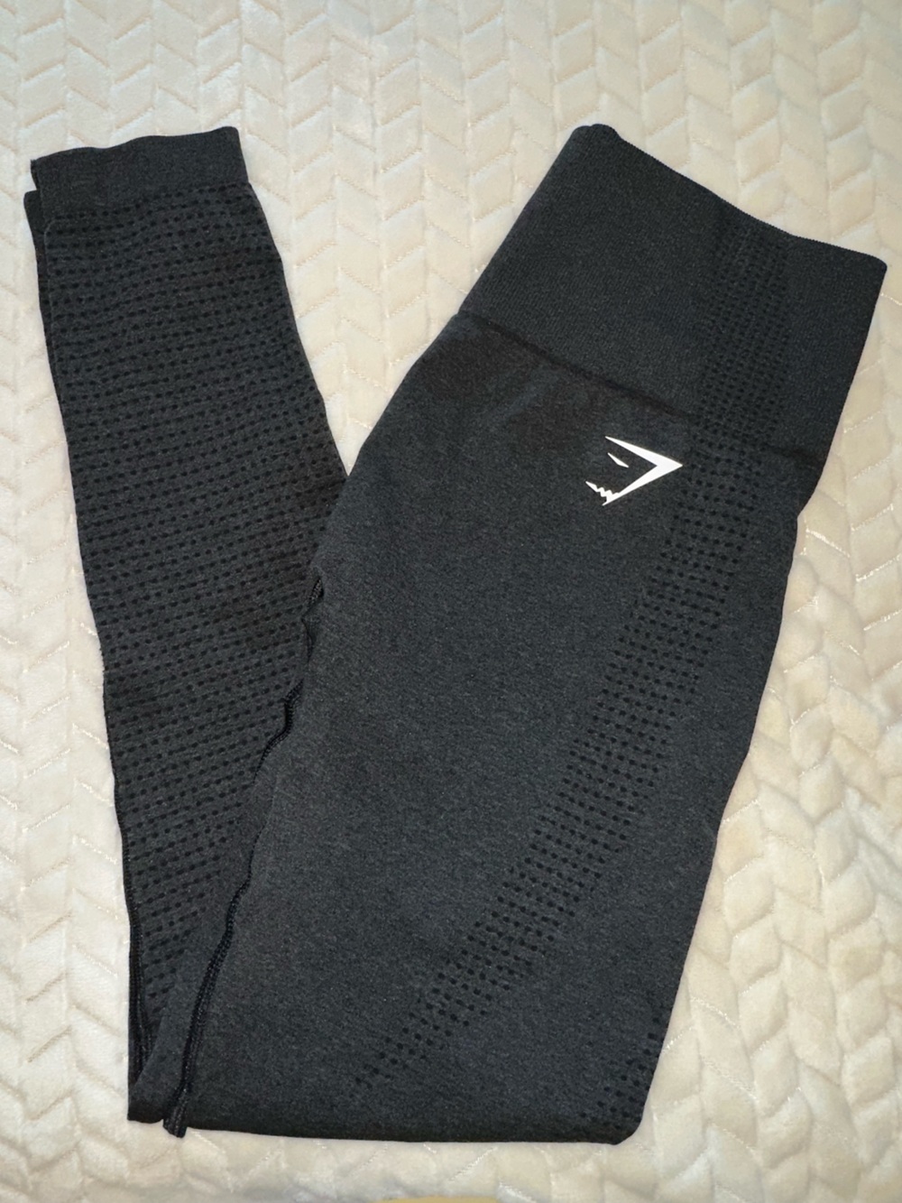 Gymshark Seamless Leggings Black 24” Inseam Size Small